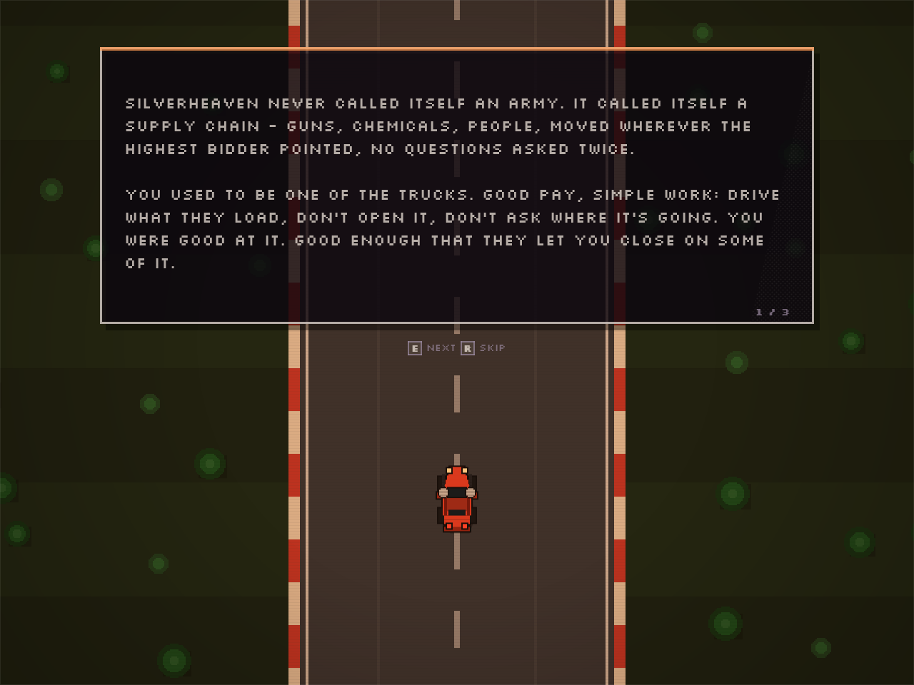 Runhunt story mode briefing screen